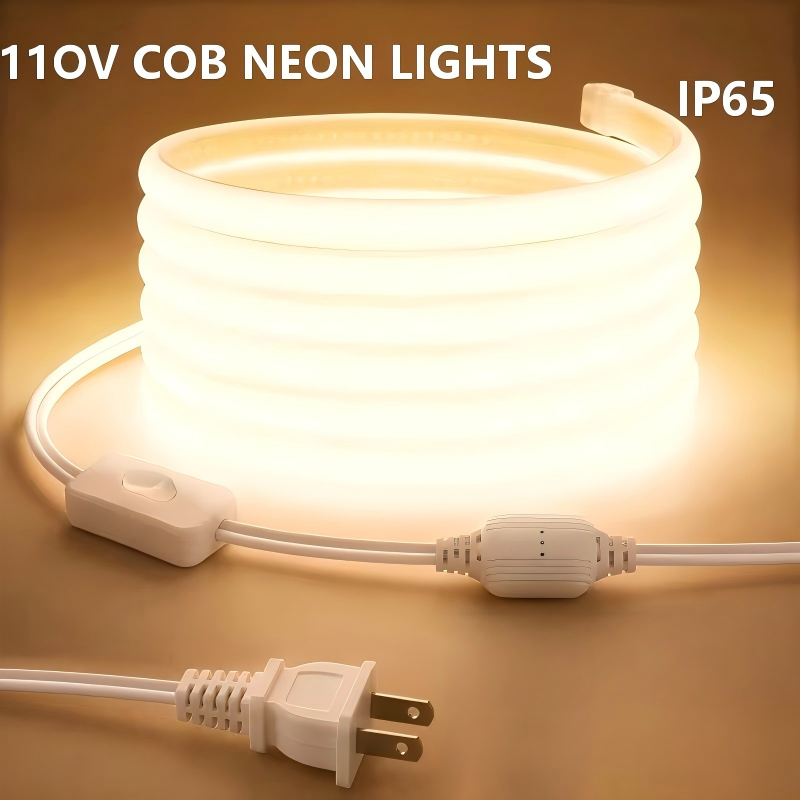 Outdoor Power Strip Weatherproof - ไฟเส้น LED แบบ COB ความสว่างสูง พร้อมปลั๊กมาตรฐาน